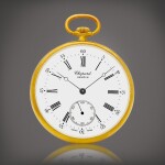 Reference 3024 | A yellow gold openface keyless watch, Circa 1998 | 蕭邦 | 型號3024 | 黃金懷錶，約1998年製