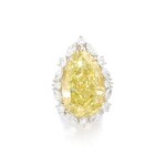 Magnificent fancy vivid yellow diamond ring, The Mouawad Empress | 「慕婉皇后」艷彩黃色鑽石戒指