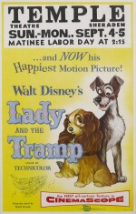 LADY AND THE TRAMP (1955) POSTER, US