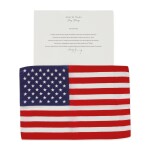 [APOLLO 16]. FLOWN ON APOLLO 16. LARGE UNITED STATES OF AMERICA FLAG FROM THE COLLECTION OF JOHN YOUNG