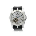 ROGER DUBUIS | REFERENCE SE48 02 9/0 EASYDIVER TOURBILLON   A LARGE WHITE GOLD AND STAINLESS STEEL TOURBILLON WRISTWATCH, CIRCA 2004