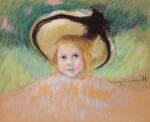 Girl in a Hat with a Black Ribbon