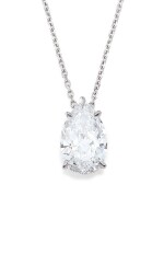 Diamond Pendent Necklace | 4.03克拉 梨形 D色內部無暇 鑽石 項鏈