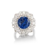 Sapphire and Diamond Ring | 10.33 克拉 天然「緬甸」未經加熱藍寶石 配 鑽石 戒指
