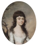 ATTRIBUTED TO SIR THOMAS LAWRENCE, P.R.A. | Portrait of a young girl, circa 1790