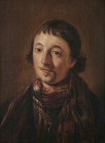 ATTRIBUTED TO SALOMON DE BRAY | PORTRAIT OF A YOUNG MAN, BUST-LENGTH, WEARING A GOLD CHAIN
