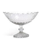 An Anglo-Irish George III cut-glass pedestal bowl, circa 1790