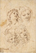 Study of Four Heads and a Hand