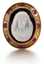 FRENCH OR ITALIAN, 19TH CENTURY | CAMEO WITH A BUST OF THE VIRGIN