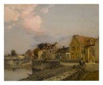 JEAN CHARLES CAZIN  |  A FRENCH VILLAGE ON A RIVER