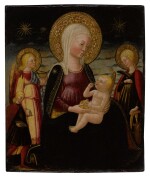 Madonna and Child between Tobias and Archangel Raphael and Saint Catherine
