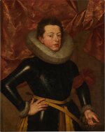 Portrait of Francesco Gonzaga, three-quarter length, wearing armor