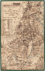Palestine—Johann Iwantschitz | Manuscript map of Palestine, 1852