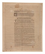 Gates, Horatio. A very rare broadside printing of Gates's Articles of Convention with British General Burgoyne after the American victory at Saratoga