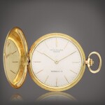 Retailed by Tiffany & Co.: A yellow gold hunting cased watch, Circa 1965