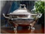 A REGENCY SILVER SOUP TUREEN AND COVER, PAUL STORR, LONDON, 1819