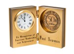 (Paul Newman) | Commemorative Book Clock Awarded to Newman