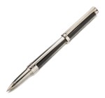 ST DUPONT | A BLACK LACQUER AND PALLADIUM PLATED ROLLER BALL PEN, CIRCA 2006