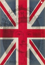 Jamie Reid | Card 'flag' with Union Jack design for God Save the Queen, [1977]