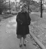 Woman in Three-Quarter Coat on a Path, Central Park, N. Y. C.