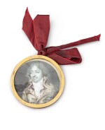 A portrait of a man, circular miniature on ivory, François Dumont, Paris, circa | Portrait d'homme, miniature ronde sur ivoire par François Dumont, Paris, vers 1785