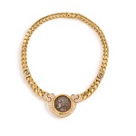 Bulgari | Gold, Ancient Coin, Ruby and Diamond 'Monete' Necklace  寶格麗 黃金鑲古代錢幣、紅寶石及鑽石「Monete」項鏈