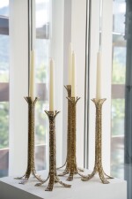 Set of 5 Bougeoir Ekorce Candlesticks