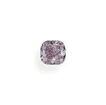 A 1.01 Carat Fancy Pink-Purple Cushion-Cut Diamond, SI1 Clarity