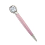 Limited edition stainless steel and enamel ball point pen watch with mother-of-pearl dial   Circa 2010