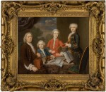 Musicians. Family portrait formerly regarded as the Bach Family, attributed to Balthasar Denner, possibly early 1730s