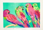 Walasse Ting 丁雄泉 | Parrots 鸚鵡
