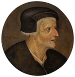 PIETER BRUEGHEL THE YOUNGER | Head of a peasant, wearing a black cap