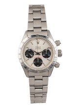ROLEX | Daytona, Ref 6265 A Stainless Steel Chronograph Wristwatch with Bracelet 1979