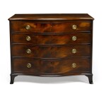 A George III sabicu serpentine chest of drawers, circa 1788, attributed to Gillows 