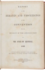 Kentucky | A record of the proceedings of the 1849 Kentucky constitutional convention
