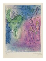 MARC CHAGALL | ARRIVAL OF DIONYSOPHANES (M. 344; SEE C. BKS. 46)