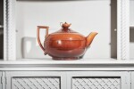 A Staffordshire Rockingham glaze massive teapot and cover, 19th century