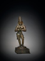 A Copper Alloy Figure of Chandikeshvara, South India, Chola Period, 12th/13th Century