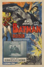 BATMAN AND ROBIN (1949) CHAPTER 5, ROBIN RESCUES BATMAN POSTER, US