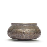 A tinned copper bowl, signed by Bu Bakr ibn al-Khabbaz, Western Persia or Mesopotamia, 14th/15th century
