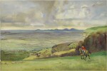 MICHAEL LYNE | LOOKING TOWARDS CHELTENHAM RACE COURSE  (THE COTSWOLD ON CLEEVE COMMON)
