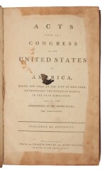 United States Congress | The first official publication of the acts of the First Congress