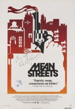 MEAN STREETS (1973) POSTER, US, SIGNED BY MARTIN SCORSESE; ROBERT DE NIRO AND HARVEY KEITEL