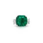 Emerald and Diamond Ring | 8.83克拉 天然「哥倫比亞」無油祖母綠 配 鑽石 戒指
