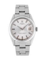 ROLEX | OYSTER PERPETUAL DATE, REF 1500 STAINLESS STEEL WRISTWATCH WITH DATE AND BRACELET CIRCA 1963