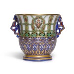 A PORCELAIN TWO-HANDED CUP FROM THE SERVICE OF GRAND DUKE KONSTANTIN NIKOLAEVICH, IMPERIAL PORCELAIN FACTORY, ST PETERSBURG, PERIOD OF NICHOLAS I (1844-1855), 1848-1852