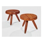 CHARLOTTE PERRIAND | TWO "BERGER" STOOLS