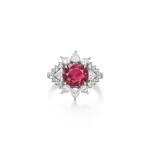 Ruby and Diamond Ring | 海瑞溫斯頓 | 3.71克拉 天然 「緬甸」未經加熱紅寶石 配 鑽石 戒指