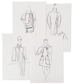 Four original sketches for fashion | Quatre croquis de mode originaux