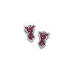 PAIR OF RUBY AND DIAMOND DRESS CLIPS, 1930S